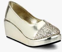 J Collection Gold Metallic Belly Shoes girls