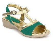 J Collection Green Sandals girls