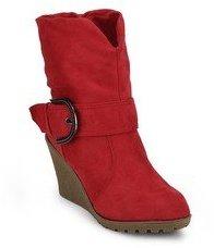 J Collection Red Boots women