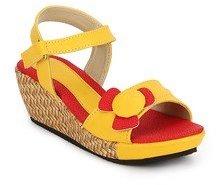 J Collection Yellow Sandals girls
