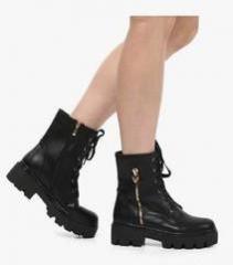 Jove Black Ankle Length Boots women