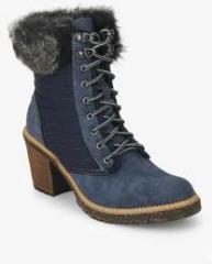 Jove Blue Ankle Length Boots women