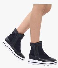 Jove Navy Blue Ankle Length Boots women