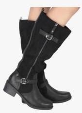 Jurado Black Calf Length Boots women