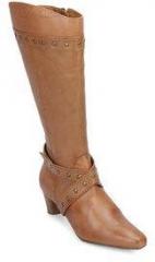 La Briza Knee Length Tan Boots women