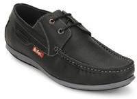 Lee Cooper Black Boat Shoes men