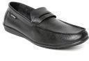 Lee Cooper Men Black Genuine Leather Semiformal Shoes