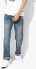 Levis Blue Slim Fit Mid Rise Low Distress Stretchable Jeans 511 men