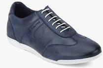 Louis Philippe Navy Blue Oxford Lifestyle Shoes men