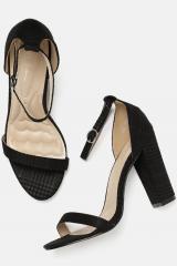 Mast & Harbour Black Solid Sandals women