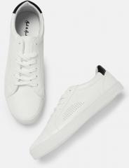 Mast & Harbour White Perforated Sneakers men