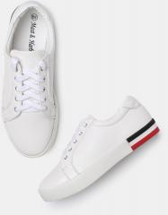 Mast & Harbour Women White Sneakers