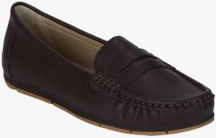 Mode By Red Tape Burgundy Synthetic Regular Loafers women