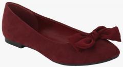 Mode By Red Tape Maroon Belly Shoes women