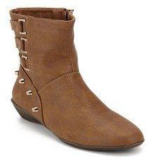 My Foot Ankle Length Camel Boots women