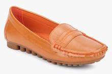 My Foot Orange Moccastns women