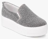 My Foot Silver Casual Sneakers women