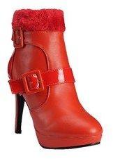 Nell Ankle Length Red Boots women