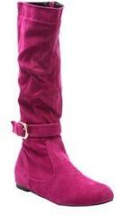 Nell Knee Length Pink Boots women