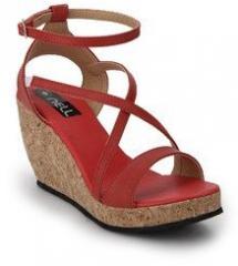 Nell Red Wedges women