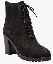 Next Black Lace Up Heel Boots women