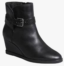 Next Black Strap Leather Ankle Boots women