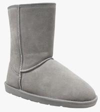 Next Faux Fur Suede Grey Boots women