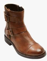 Next Leather Washed Biker Boots women