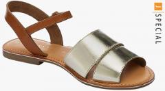 Next Metallic Leather Comfort Sandals women