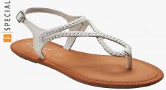 Next Off White Leather Comfort Sandals women