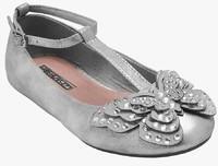 Next Silver Embellished Butterfly Shoes girls