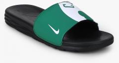 Nike Benassi Solarsoft Green Sliders men