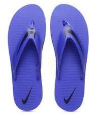 Nike Blue CHROMA Solid Thong Flip Flops men