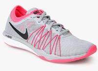Nike Dual Fusion Tr Hit Grey Training Shoes women