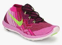 Nike Free 3.0 Flyknit Fuchsia Running Shoes women