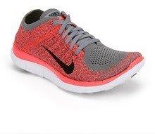 Nike Free 4.0 Flyknit Grey Running Shoes women