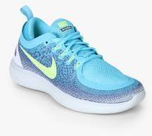 Nike Free Rn Distance 2 Blue Running Shoes women