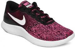 Nike Girls Black & Pink Printed Flex Contact Running Shoes