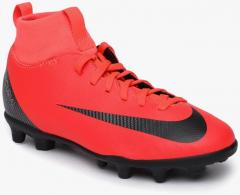 Nike Jr Superfly 6 Club Cr7 Fg/Mg Red Football Shoes girls