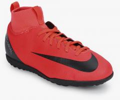 Nike Jr Superfly 6 Club Cr7 Tf Red Football Shoes girls