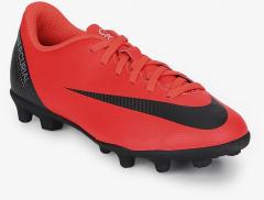 Nike Jr Vapor 12 Club Gs Cr7 Fg/Mg Red Football Shoes boys
