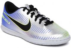 Nike Kids Silver Toned Mercurialx Vrtx Iii Neymar Indoor Court Football Shoes boys