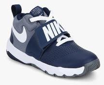 Nike Team Hustle D 8 Navy Blue Basketball Shoes boys