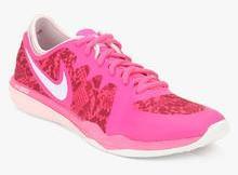 Nike W Dual Fusion Tr 3 Print Pink Training Shoes women