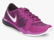 Nike W Dual Fusion Tr 3 Print Purple Training Shoes women