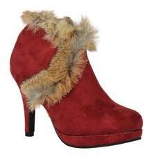 Pinq Chiq Collection Ankle Length Red Boots women