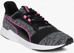 Puma Black & Pink Flex XT Actv Knit Training Shoes women
