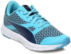 Puma Blue Flexracer Material G Running Shoes girls