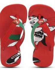 Puma Cool Cat Red Flip Flops boys