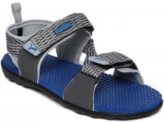 Puma Grey & Blue Spectra Patterned Nubuck Leather Sports Sandals men